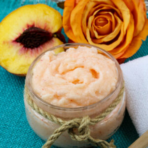 peach sugar scrub